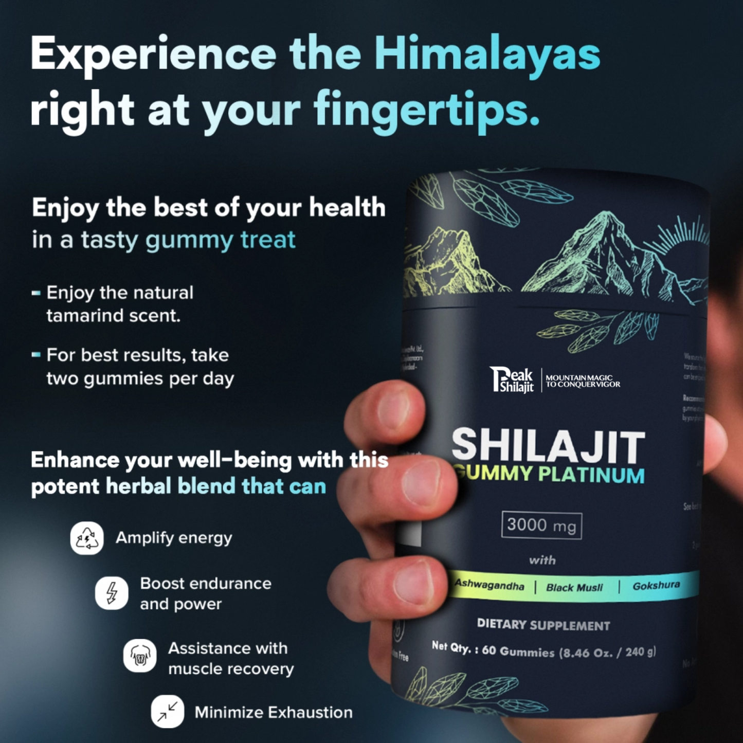 100% SHILAJIT GUMMY PLATINUM