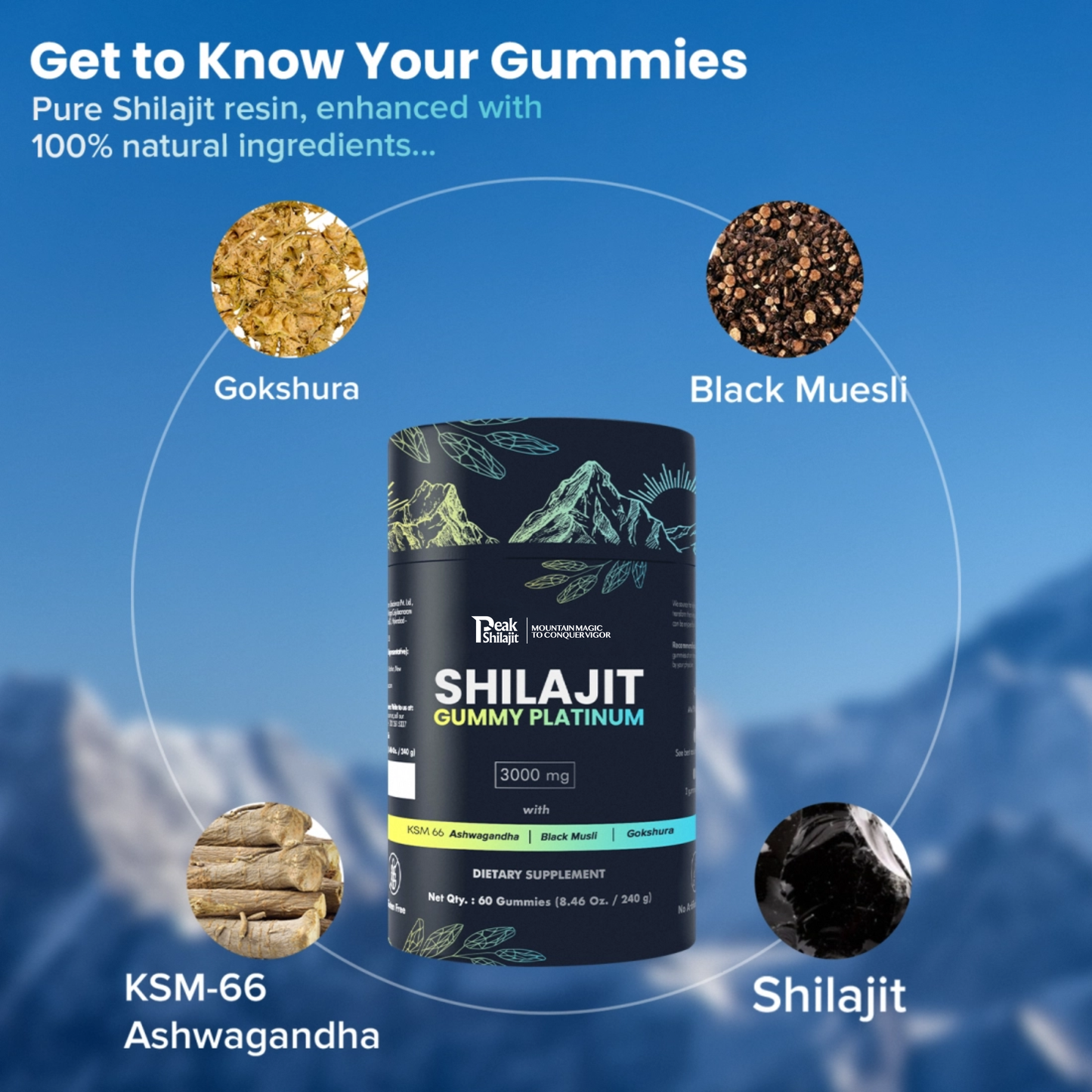 100% SHILAJIT GUMMY PLATINUM